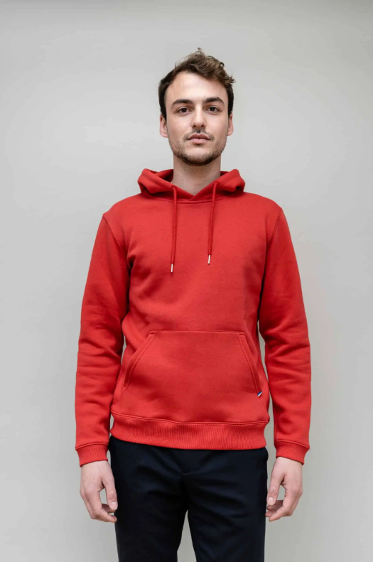 OPE-90861 Sweat à capuche hoodie made in France HF 300gm² molleton gratté -bis p'iti Luc avec personnalisation à Lyon