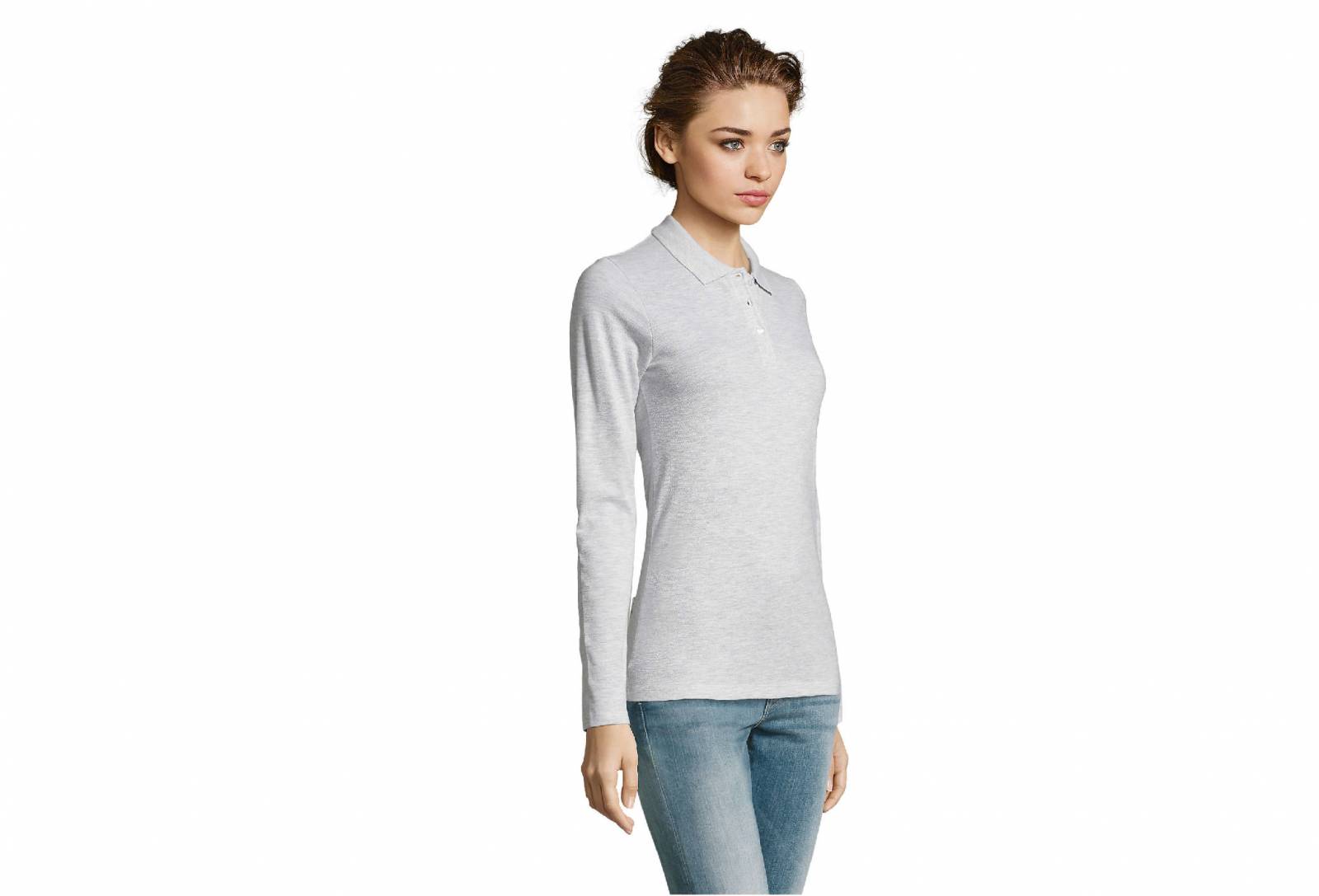 Polo personnalisable SOLS PERFECT LSL manches longues en coton peigné 180g/m² à Lyon