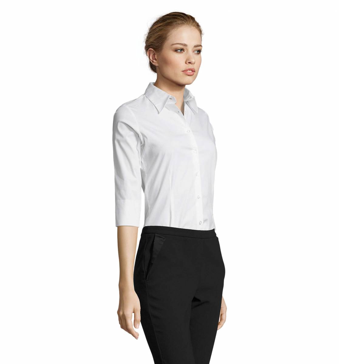 Chemise personnalisable SOLS BRIGHTON stretch coton 140g/m² à Lyon 