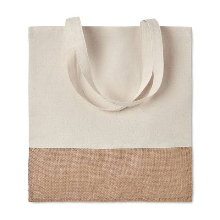 sac tote bag à personnaliser coton écru et toile de jute 160g/m² 38x41cm à Clermont Ferrand