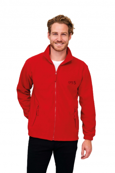 Veste micropolaire homme zippée polyester personnalisée avec logo entreprise Villeurbanne