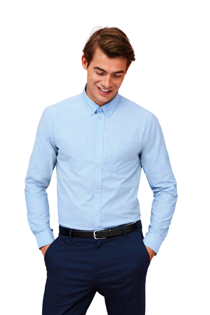 Chemise homme claire coupe cintrée personnalisée Villeurbanne